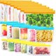 thumbnail image 1 of 20 Pices Sacs De Rangement Rutilisables, Sacs De Conglation Rutilisables Sans Bpa, Sacs Sandwich Rutilisables, Sacs Alimentaires En Silicone Sacs, 1 of 5