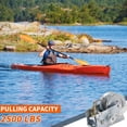 thumbnail image 4 of Cabrestante para remolques y barcos Dawot de 2500 libras de capacidad con cable de acero de 10 m, 4 of 7