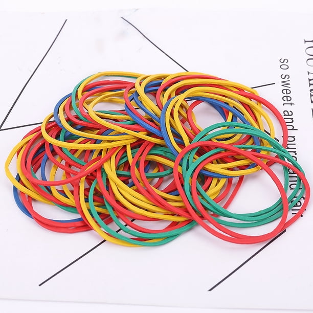 1 bandas de goma multicolor maliciosas, bandas de goma de varios colores, banda de goma resistente al calor para la escuela, el hogar o la oficina