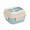 Blue, variant on Ohmyroo 27 Fl Oz Bento Lunch Box Pink Plastic Compartment Container Assisting Daily Meal Prep