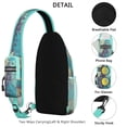 thumbnail image 3 of Crossbody Sling Backpack for Women Men Watercolor Pineapple on Triangle Shoulder Sling Crossbody Casual Chest Bag for Travel Sports Running Hiking, 3 of 6