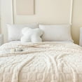 thumbnail image 1 of SuoKom Plain Cotton Velvet Blanket Warm Case Edged Casual Blanket Multifunctional Solid Color Cover Blanket, 1 of 6
