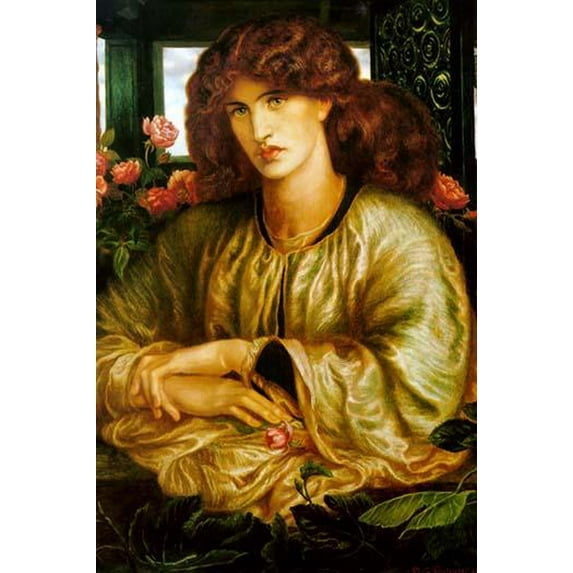 Lady of the Window; La donna Della Finestra-Fine art canvas print (20" x 30")