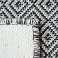 thumbnail image 5 of SAFAVIEH Hampton Ali Diamond Indoor/Outdoor Runner Rug, Grey/Black, 2' x 9', 5 of 9