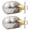Brushed Nickel-2, variant on 10 Pack Black Colonial Ball Interior Passage Doorknobs for Closet Hallway