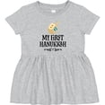 thumbnail image 3 of Inktastic My 1st Hanukkah Dreidel Girls Baby Dress, 3 of 5
