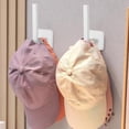 thumbnail image 3 of 5pcs Hat Rack Wall Mount No Drilling Hat Holder L-shaped Baseball Caps Hanger Organizer For Door Closet, 3 of 3