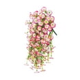thumbnail image 4 of Planta artificial colgante decorativa hecha a mano con gotas de lágrimas robadas de primavera. Rosa, 4 of 9