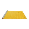 thumbnail image 2 of Ahgly Company Machine Washable Indoor Rectangle Solid Yellow Modern Area Rugs, 8' x 10', 2 of 4