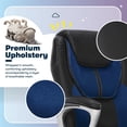 thumbnail image 6 of Serta Amplify Executive Office Chair Faux Leather Mesh Ergonomic Lumbar Support Blue, 6 of 16
