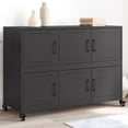 thumbnail image 1 of vidaXL Buffet Noir 100,5x39x72 cm Acier, 1 of 5