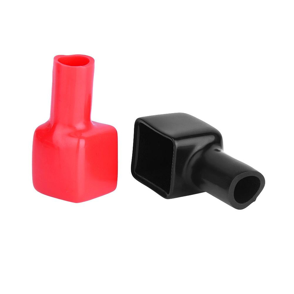 Tebru Battery Terminal Covers Red , Pair of Battery Terminal Covers Red