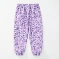 thumbnail image 6 of CONZONE Toddler Girls Cargo Pants Wide Leg Jogger Pants for Girls Elastic Waist Drawstring Trendy Fall Trousers with Pockets Size 4-5 Years, 6 of 9