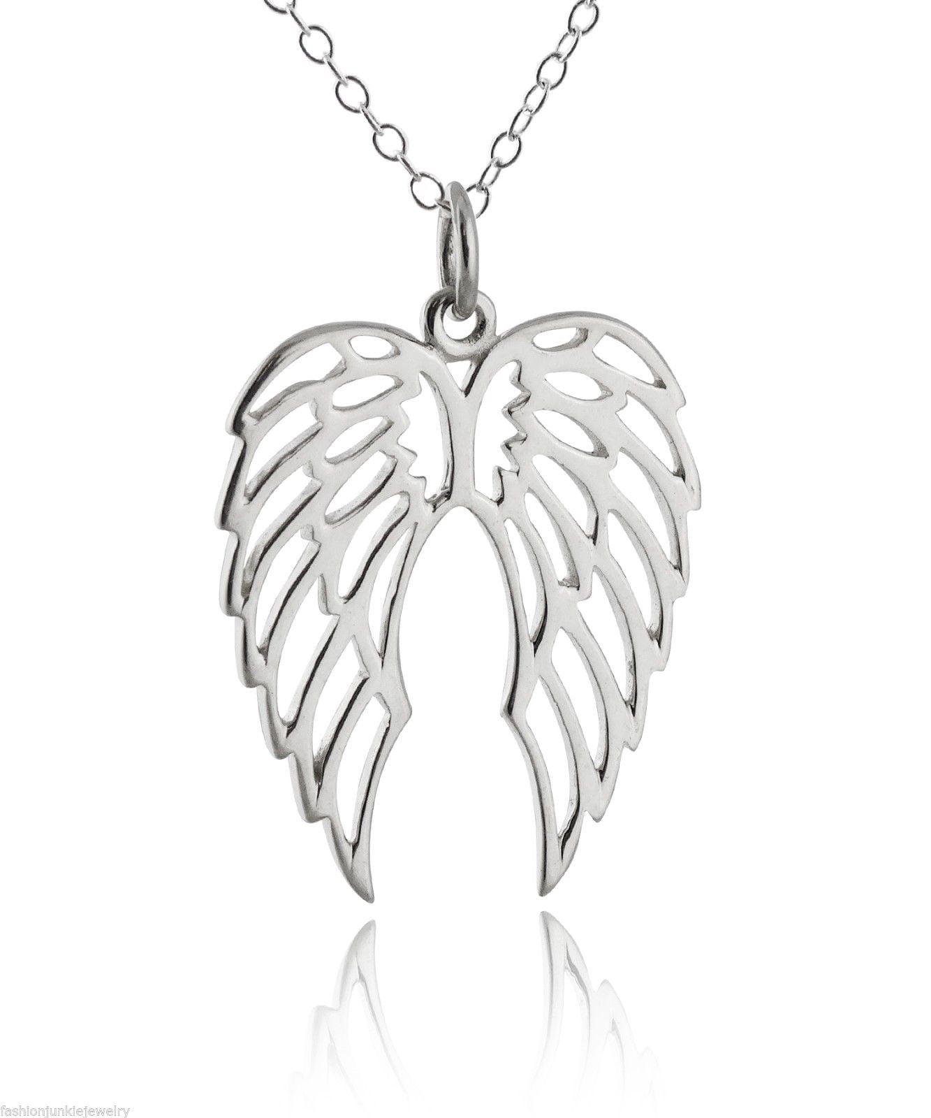 Angel wings sterling silver charm .925 x 1 Angels and Protection charms 