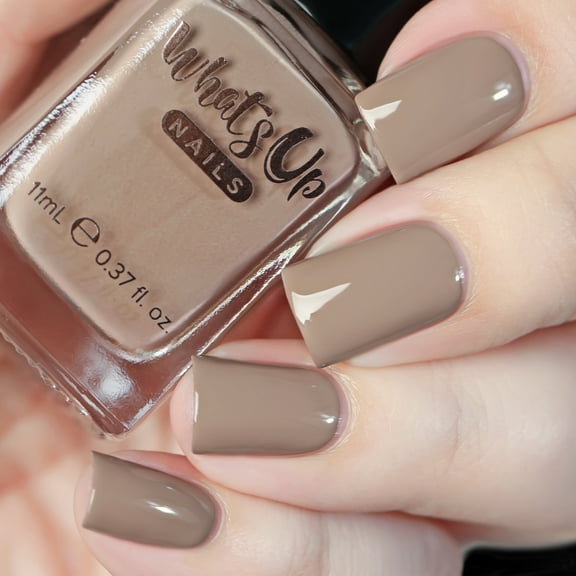 Whats Up Nails - Joshua Tree Regular Nail Polish (Light Brown Creme) 12 Free Cruelty Free Vegan