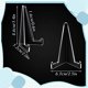 thumbnail image 4 of 20 Pcs Triangle Acrylic Easel Stands for Display Mini Picture Frame Stand Plate Holders Photo Holder, 4 of 5
