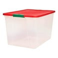 64 Quart Secure Seal Latching Extra Large Clear Plastic Storage Tote