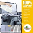 thumbnail image 2 of HOMEYA 40 Cans Large Capacity Insulated Cooler Backpack Leak Proof Thermal Bag for Picnic Beach BBQ, Gray, 2 of 7