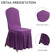 thumbnail image 4 of Juego de 2 fundas para sillas de comedor, fundas para sillas de comedor con faldón, fundas de asiento lavables y protectoras para decoración del hogar o fiestas, 4 of 5