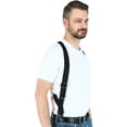 thumbnail image 4 of CTM  Elastic Side Plastic Clip TSA Compliant Airport Suspenders (Men), 4 of 5