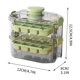 thumbnail image 4 of Bandeja de hielo de tres capas con tapa – A prueba de olores, a prueba de fugas y libre de BPA para una fácil extracción y almacenamiento del hielo., 4 of 6