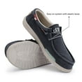 thumbnail image 4 of Hey Dude Men's Wally Washed Blue Space Size 6 | Men’s Shoes | Men's Lace Up Loafers | Comfortable & Light-Weight, 4 of 7