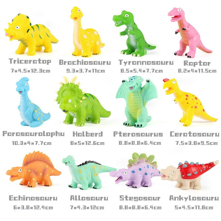 iyeam baby bath toys for toddlers 1-3, 6pcs dinosaur bath toys no hole bathtub  toys for kids ages 4-8