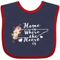 thumbnail image 3 of Inktastic Tennessee Home is Where The Heart is with Watercolor Floral Girls Baby Bib, 3 of 4
