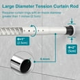 thumbnail image 3 of Tringle à Rideau à Tension pour Séparateur de Pièce Longue /. -. es Grande Sans Perçage Tringle à Rideau de Fenêtre Réglable pour Salle de Bain Douche Décoration Intérieure /, 3 of 6