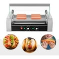 thumbnail image 2 of Miumaeov Commercial Electric Hot Dog Roller Sausage Machine Hot-dog 5 Roller Grill Cooker, 2 of 9