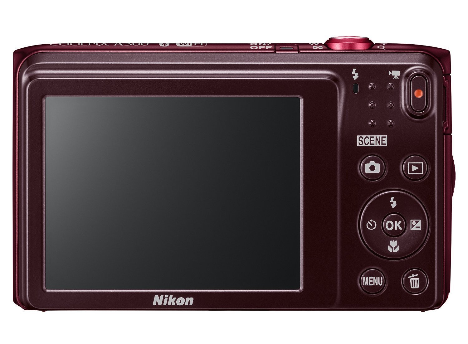 Nikon Coolpix 300 20MP Digital Camera (Pink) (Intl Model) - image 2 of 2