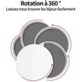 thumbnail image 3 of Lishi 360° Rotating White Jewelry Box - 10x10x10cm, 3 of 5