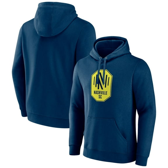 Men's Navy Nashville SC Official Logo Pullover Hoodie