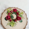 thumbnail image 5 of Candles Rose Ring Wreath, Valentine's Day Dining Table Centerpiece, Floral Candlestick Holder Decor, for Wedding Anniversary Party, Decorative Flower Garland, 5 of 6