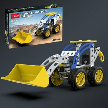 NIZELUK Metal Bulldozer Model Kits Building Toys for Boys 8-12 Erector Set, Metal Car Building Blocks, Educational Construction Vehicle Kit for Kids Ages 8-16, STEM Toy for Boys