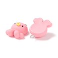 thumbnail image 3 of 30pc Resin Pendants with Iron Accessories Octopus Pink 26x19x9mm Hole: 2mm DIY, 3 of 3