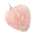 thumbnail image 3 of Moda Cristal Natural Piedra Preciosa Corazón árbol  Del Corazón árbol De La  Colgantes Para Collar Fabricación D Rosado Soledad Colgante de collar de árbol de la vida, 3 of 10