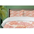 thumbnail image 4 of Ambesonne Underwater Duvet Cover Sets, Sea Turtle in Coral Reef, 2-Queen, Dark Coral and Pale Orange, 4 of 6