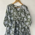 thumbnail image 3 of Paisley Printed Dress, Blousen Dresses, Cotton Dresses,Indian Cotton Dress, Sketer Circle Dress,Flapper Dress, Blousen Dress, Long Dress, 3 of 8