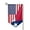 Sharp Corner, variant on America Texas Flag Garden Flag Double Sided Small Flag Yard Home Decorative Flags Banner 12.5 x 18 Inch Square