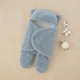 thumbnail image 1 of Manta envolvente azul - Felpa ultrasuave esencial para bebés de 0 a 6 meses - Envoltorio envolvente gris - Registro ideal para recién nacidos y acceso para niños pequeños, 1 of 5