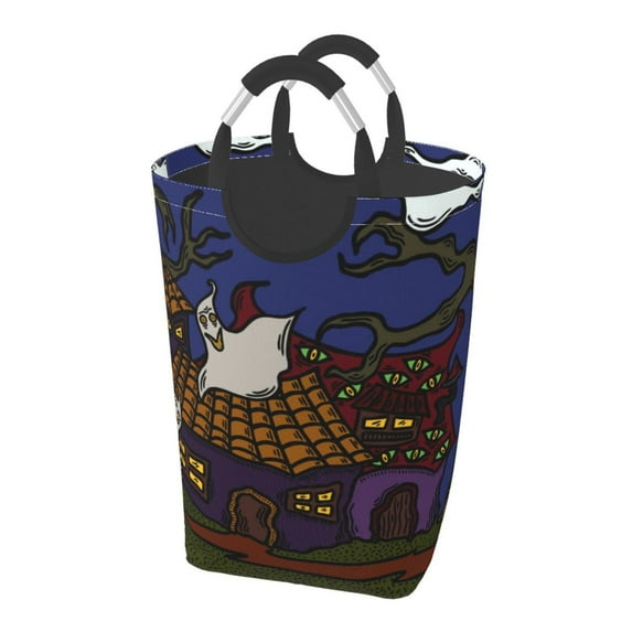 XMXY Halloween Monsters Costumes Rectangular Laundry Basket Organizer , Collapsible Folding Tall Clothes Hampers for Laundry with Handles