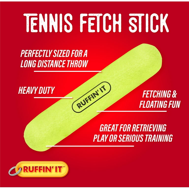 1 Pet Tennis Ball Stick Dog Toys Squeaky Play Fetch Games Park Fun Game Training