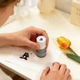 thumbnail image 7 of Adorable Cats Stamp for Teacher Rewards and Diary Decoration,Round Self Inking Halloween Stamp,Cat Design with Black Ink, Stamps for Cards, Treat Bags, Gifts | Reinkable & Portable Craft Tool (A), 7 of 7