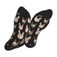 thumbnail image 5 of Rocae Flowe Rooster for Adult Socks Casual Athletic Stretchy Loose Socks for Women Men Non-Slip Middle Tube Socks, 5 of 7