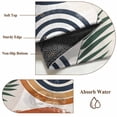 thumbnail image 6 of Round Rugs 3Ft, Boho Round Area Rug Washable Indoor Throw Carpet, Bohemia Middle Century Leaves Abstract Minimalist Beige Small Non Slip Circle Rug for Bedroom Living Room Home Decor Aesthetic, 6 of 8