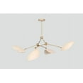 thumbnail image 3 of Mid Century Modern Stingray Light Sputnik Chandelier, Four Arms Curved Disk Shade Branch Ceiling Light Fixture Home Décor 4 Lights, 3 of 4