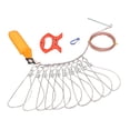 thumbnail image 2 of Larguero de pesca DYNWAVEMX Acero inoxidable 10m con hebillas y broches de alta resistencia, 2 of 8