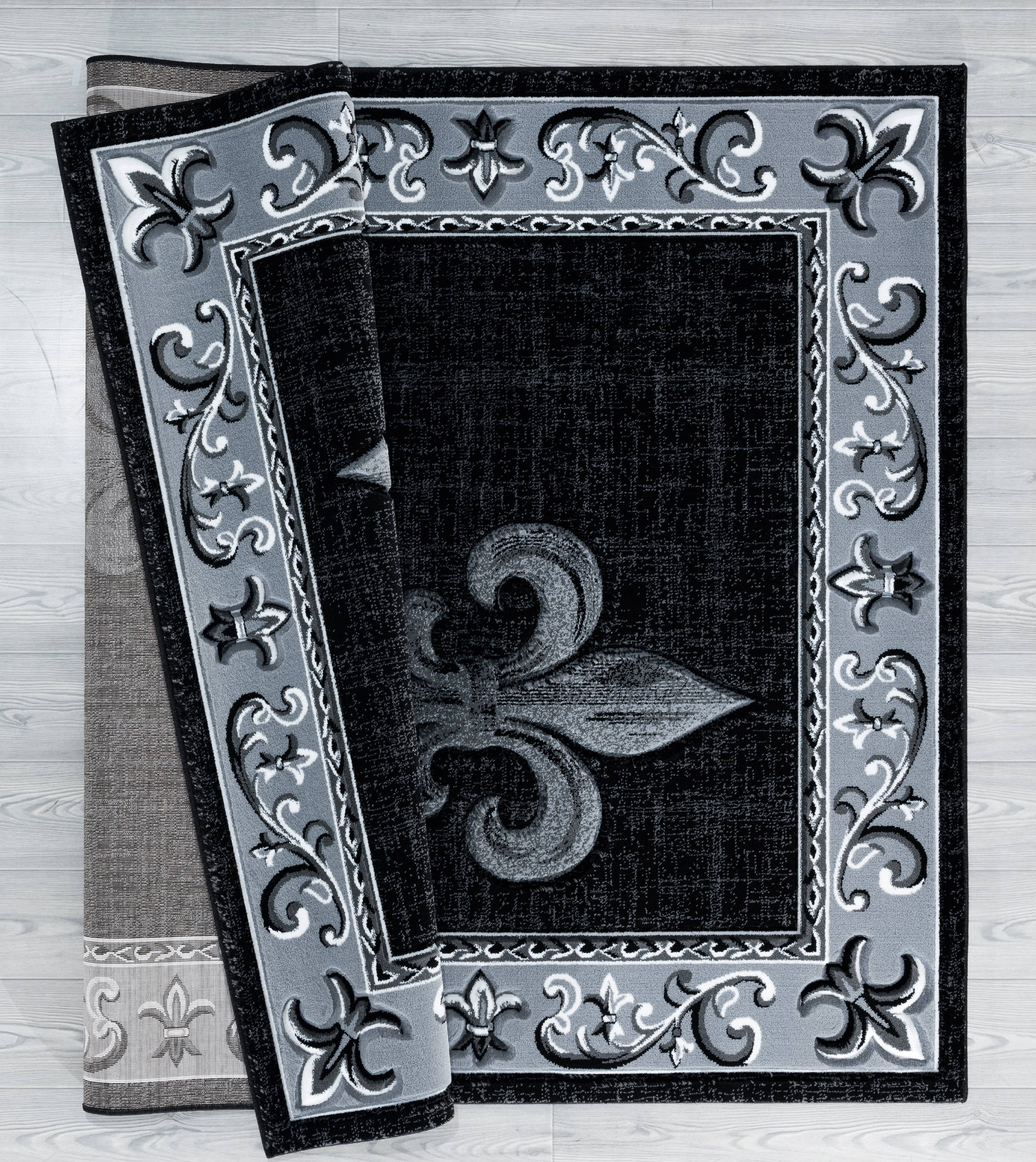 United Weavers Drachma Peleus Transitional Border Area Rug, Grey, 7'10" x 7'10"