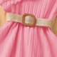 thumbnail image 5 of Vestido Corto de Verano sin Mangas Vestido de Cuello de Camisa con Bolsillos de Carga Y Correo de Arco de Satén a Juego Vestido de Verano Casual para Fiestas Y Uso Diario, 5 of 7